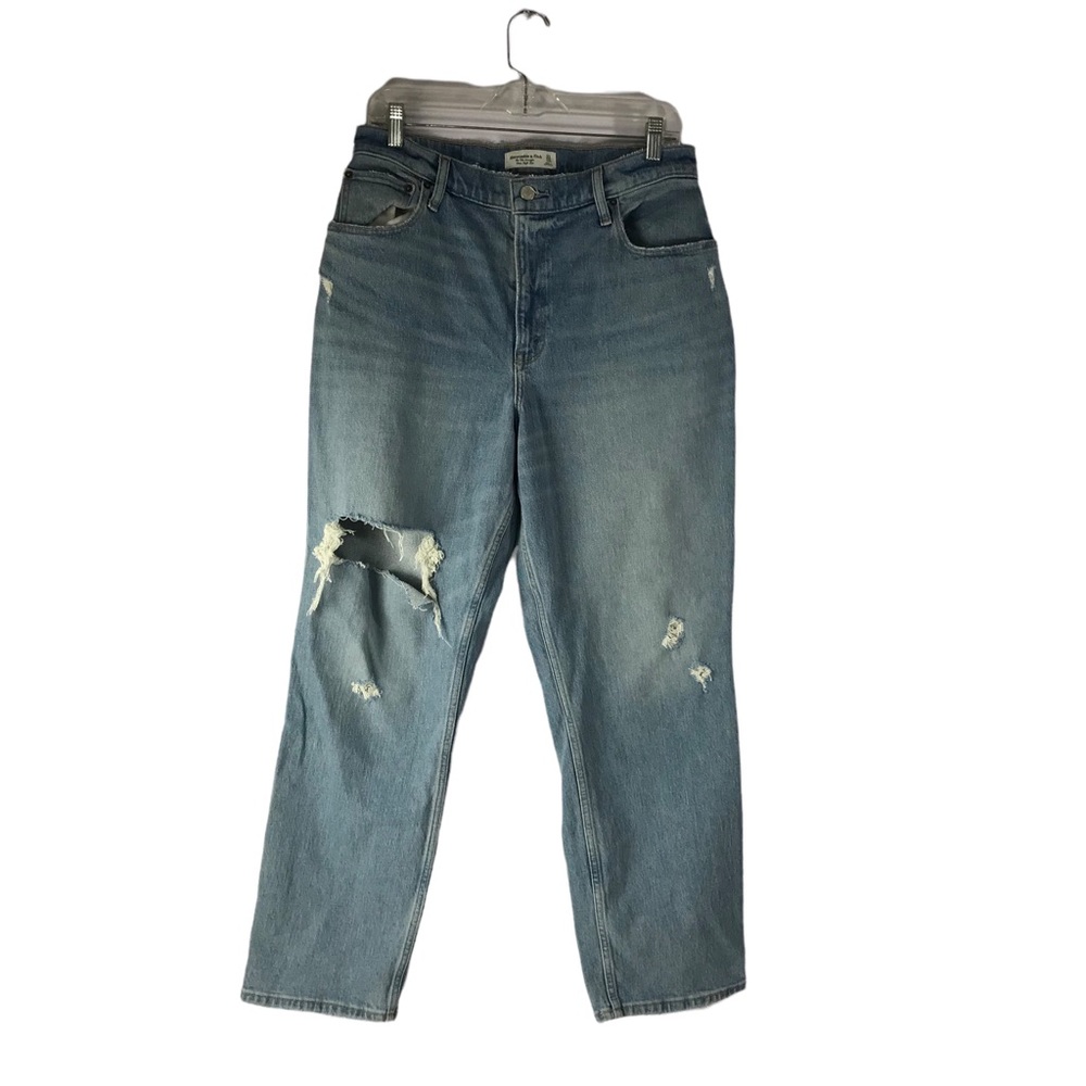 Abercrombie & Fitch Curve Love Ultra High Rise 90s Straight Jean size 31 12S